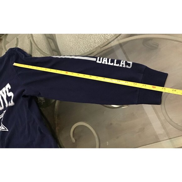 DALLAS COWBOYS AUTHENTIC MENS NAVY CREW NECK COTTON GRAPHIC T-SHIRT SIZE LARGE - Picture 4 of 6